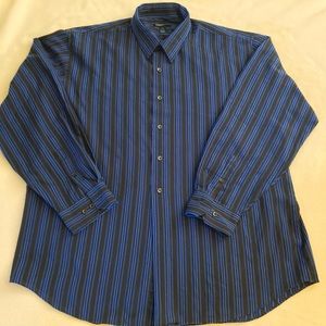 XL Navy blue striped shirt by Van Heusen Studio. Gorgeous.